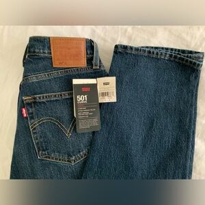 LEVIS 501 Curve Premium Denim Jeans Sz 27-Dark Wash (Cold Summer)